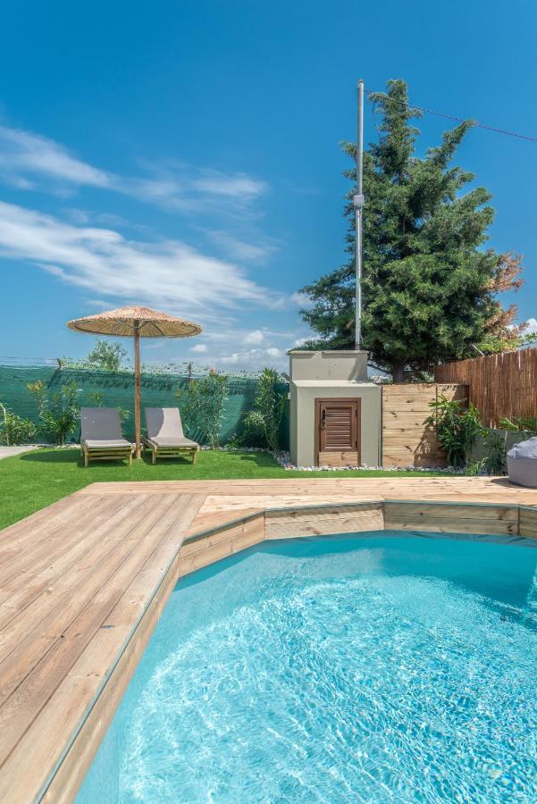 Gazi Cozy House With Pool Near Beach מראה חיצוני תמונה