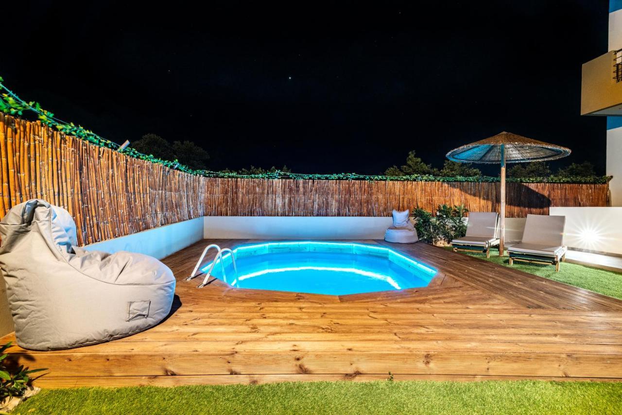 Gazi Cozy House With Pool Near Beach מראה חיצוני תמונה